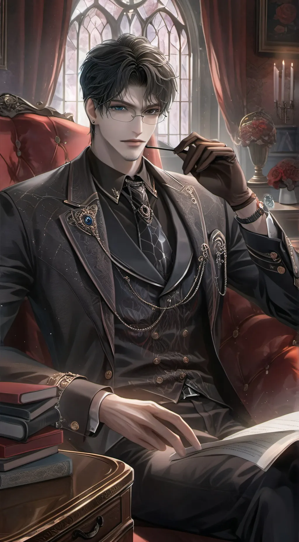 ai character: ♡Vincent♡ background
