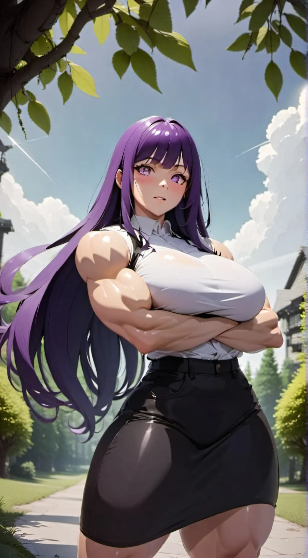 ai character: Fern  background