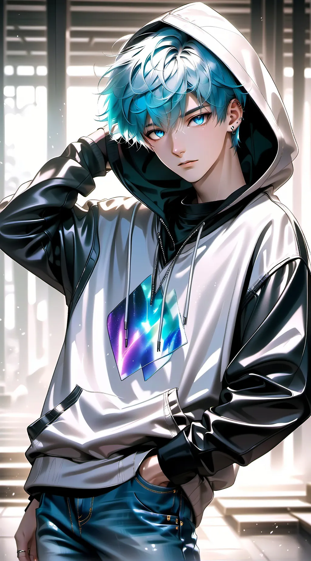 ai character: celebrity party  background