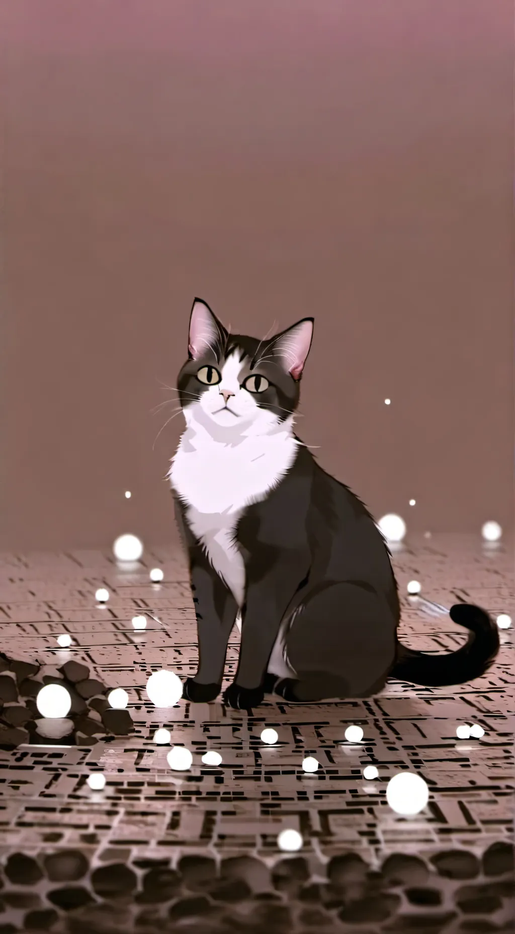 ai character: Cute cat 😺🥰 background