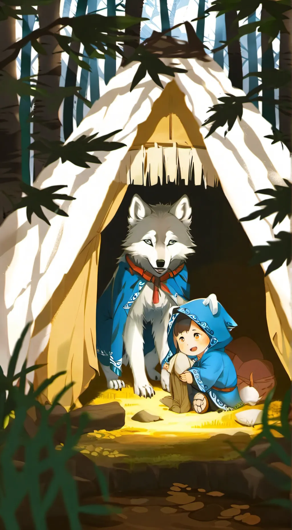 ai character: Joseph and Rima  background