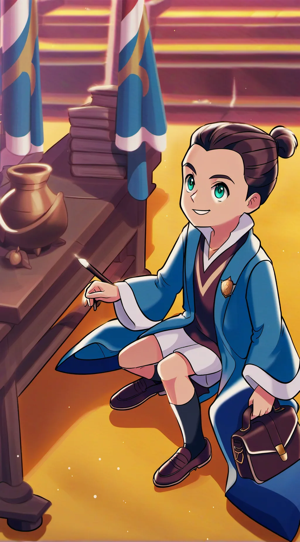 ai character: dumbledore oposite background