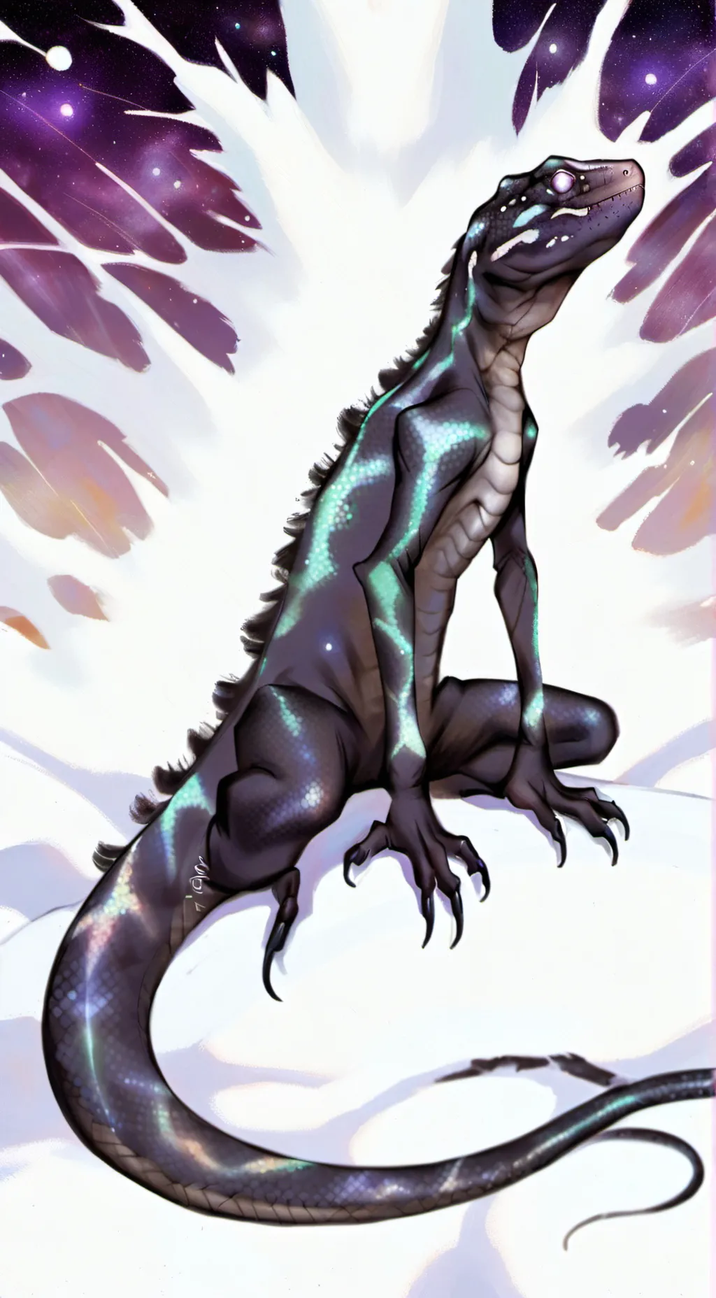 ai character: star lizard background