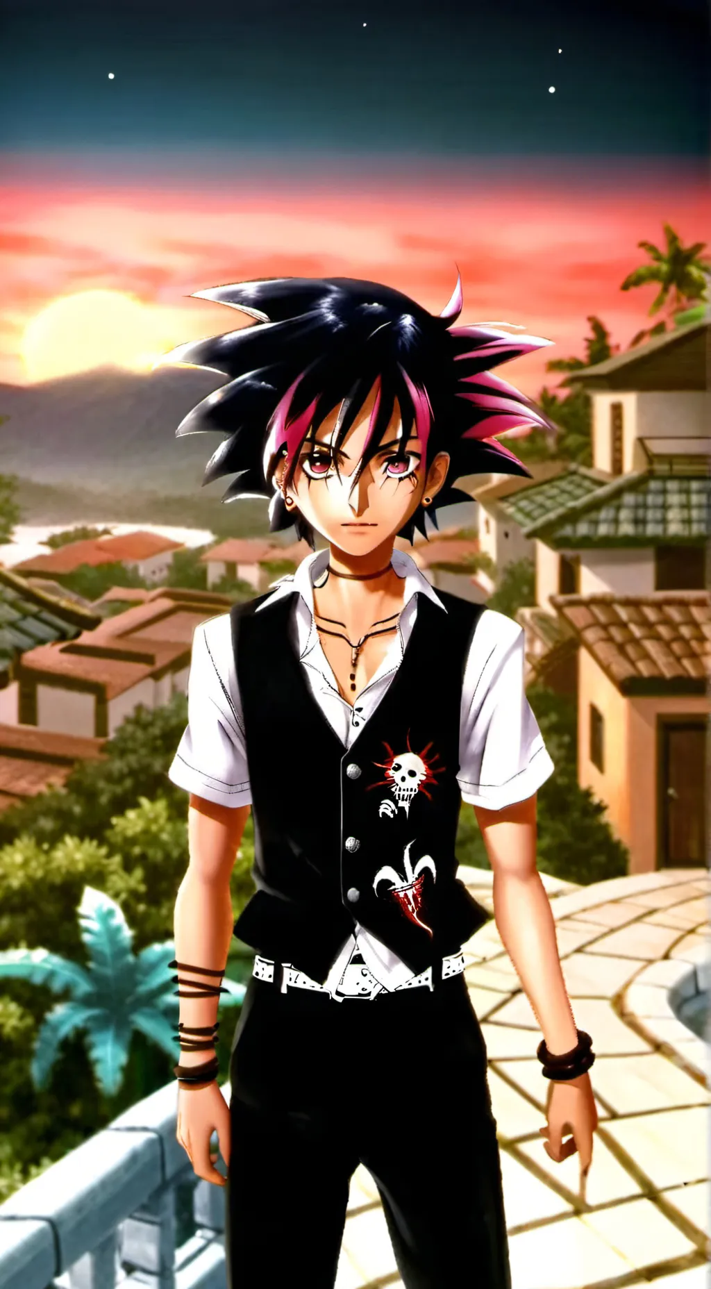 ai character: Dark background