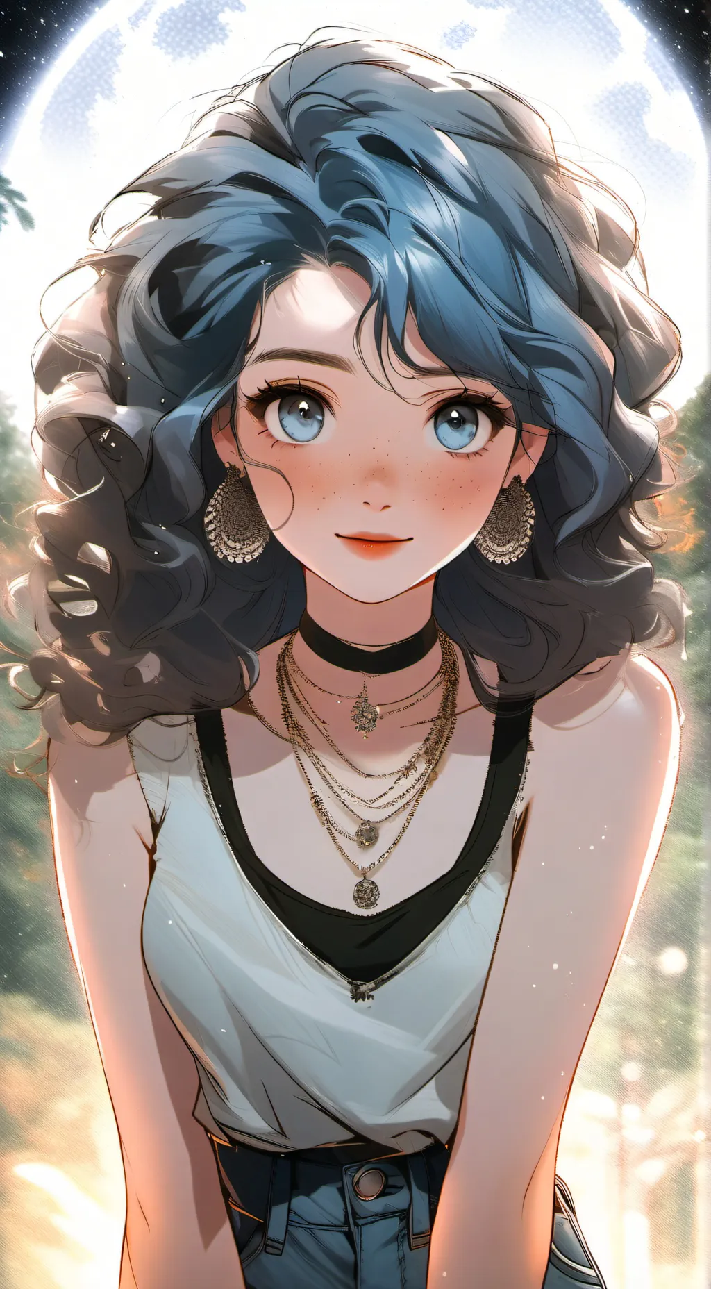 ai character: Blu background