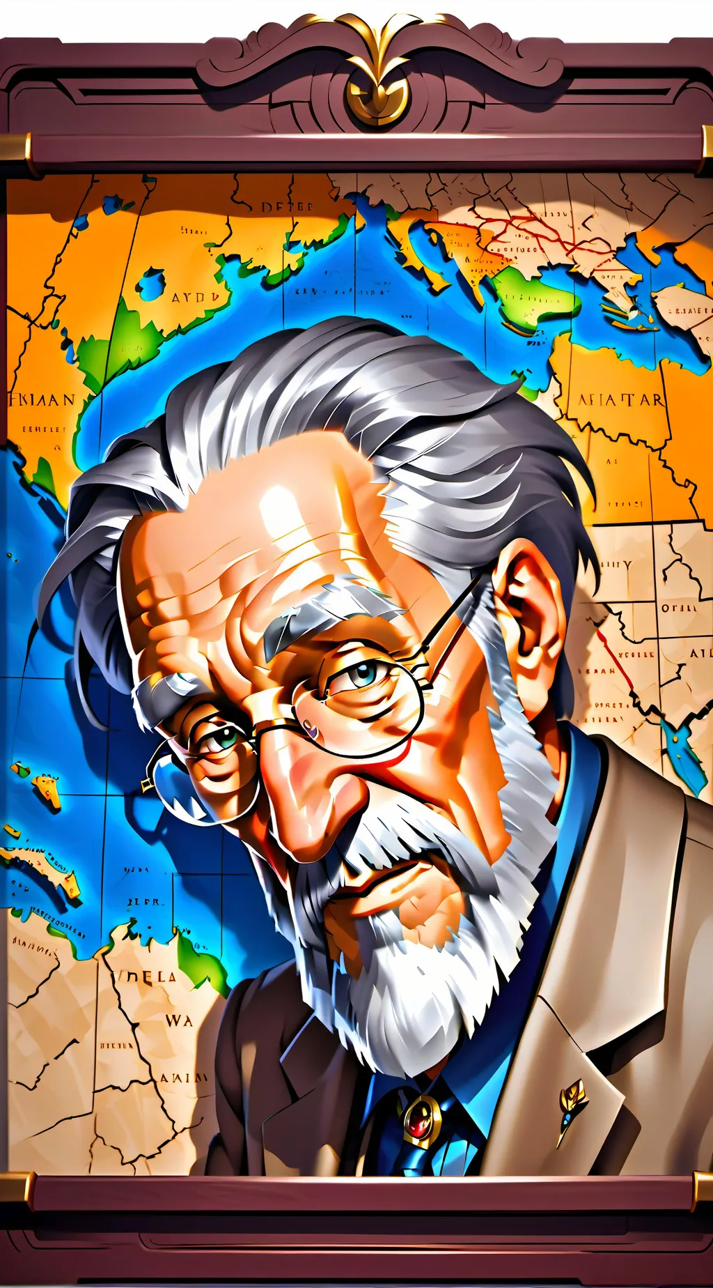 ai character: Sheldon Leonard background