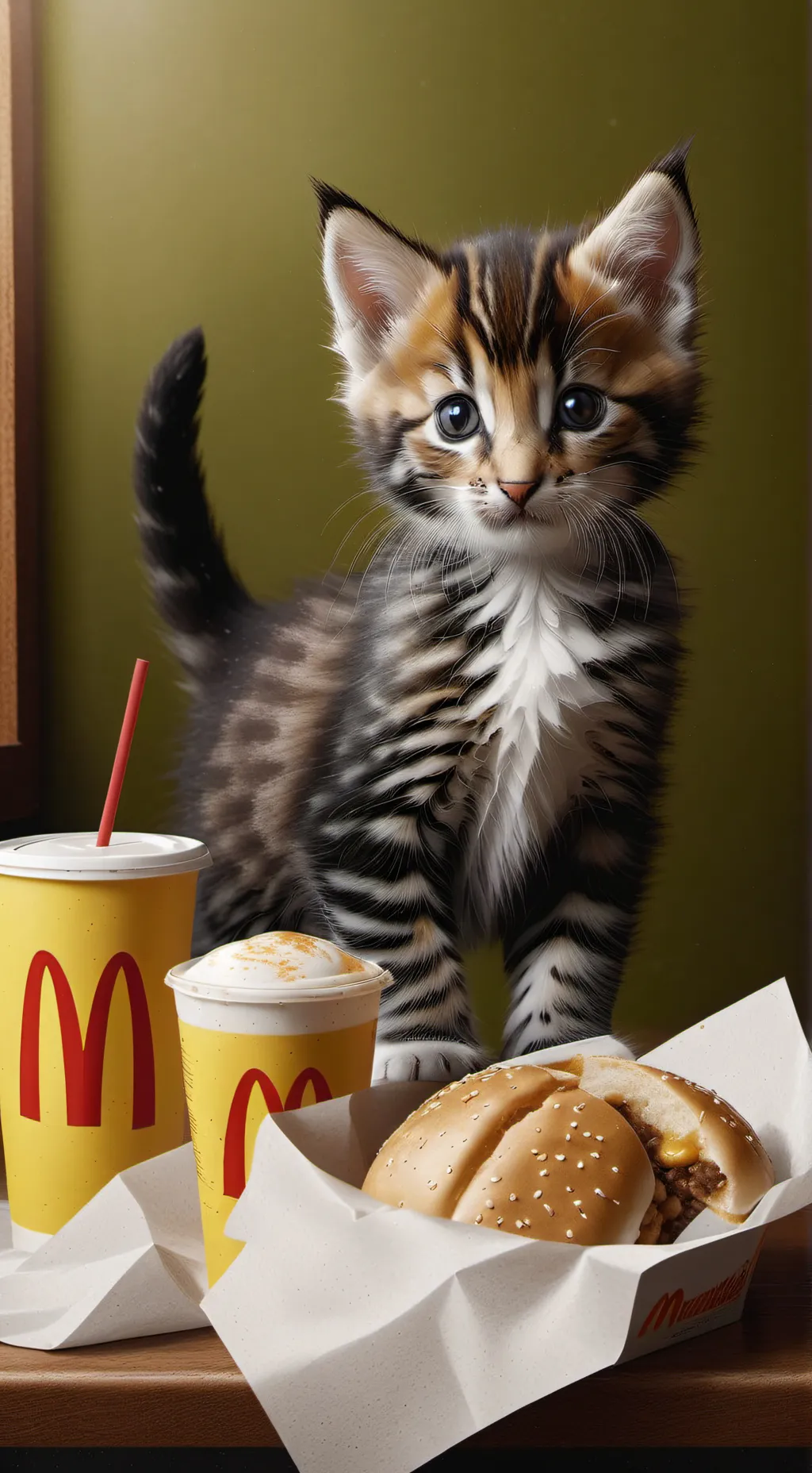 ai character: Kitten background