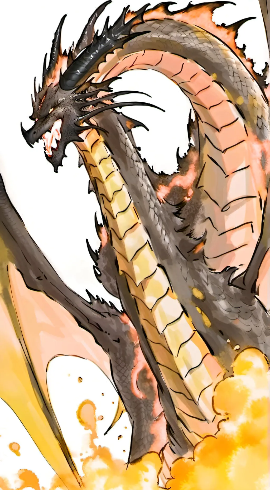 ai character: ghidorah bossfight background