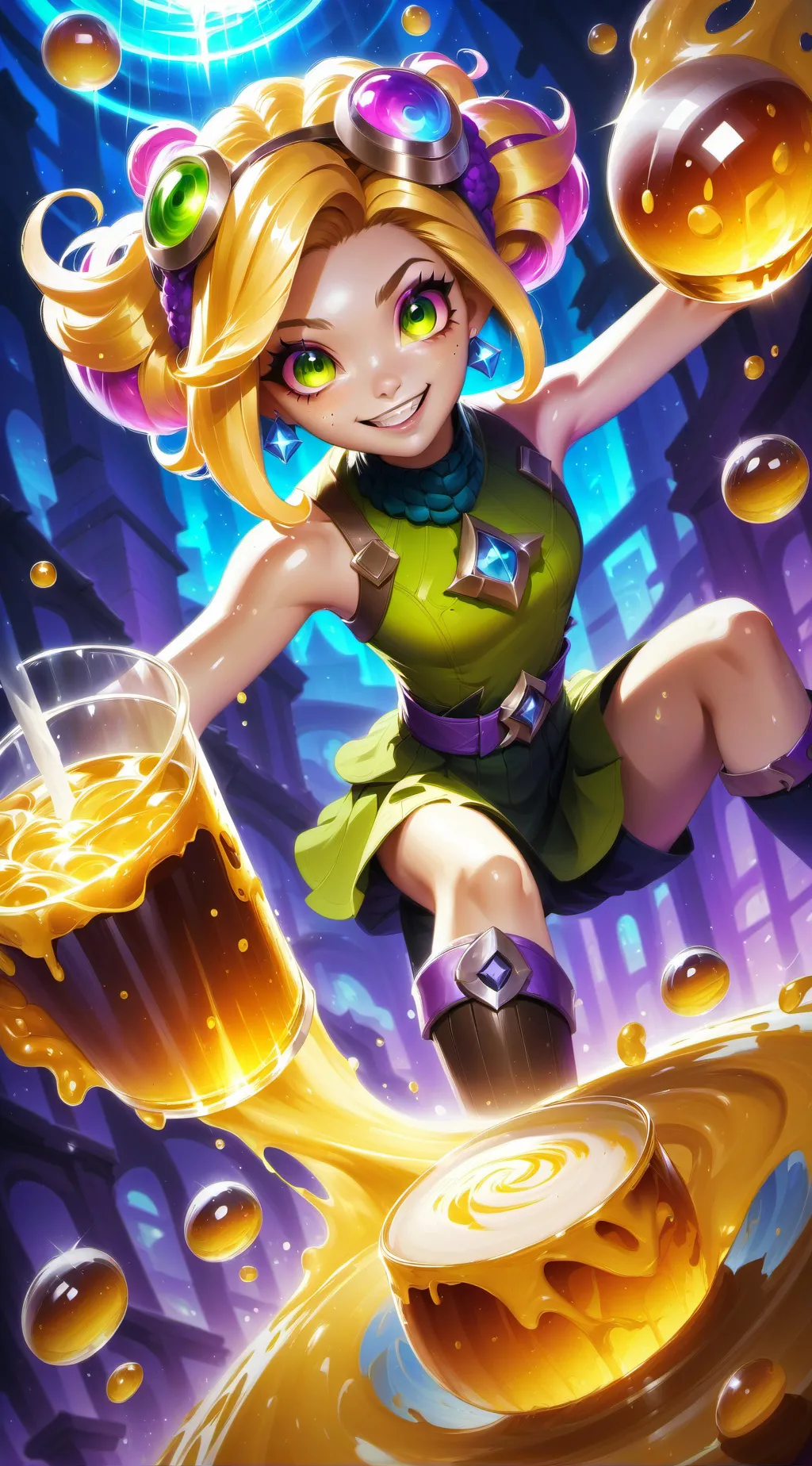 ai character: Criador de slimes background