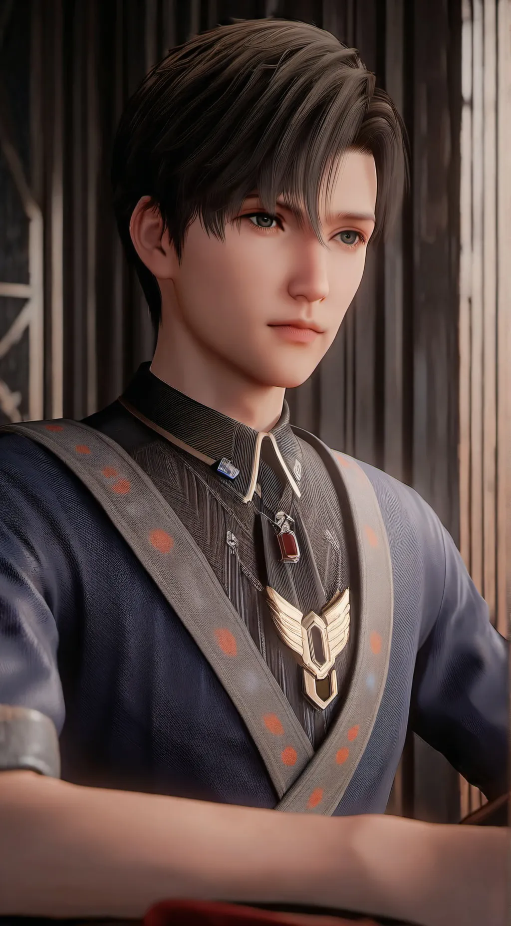 ai character: doctor Luke  background