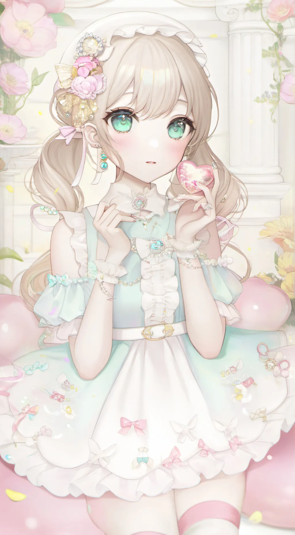 ai character: 🌸Yumi 🌸 background