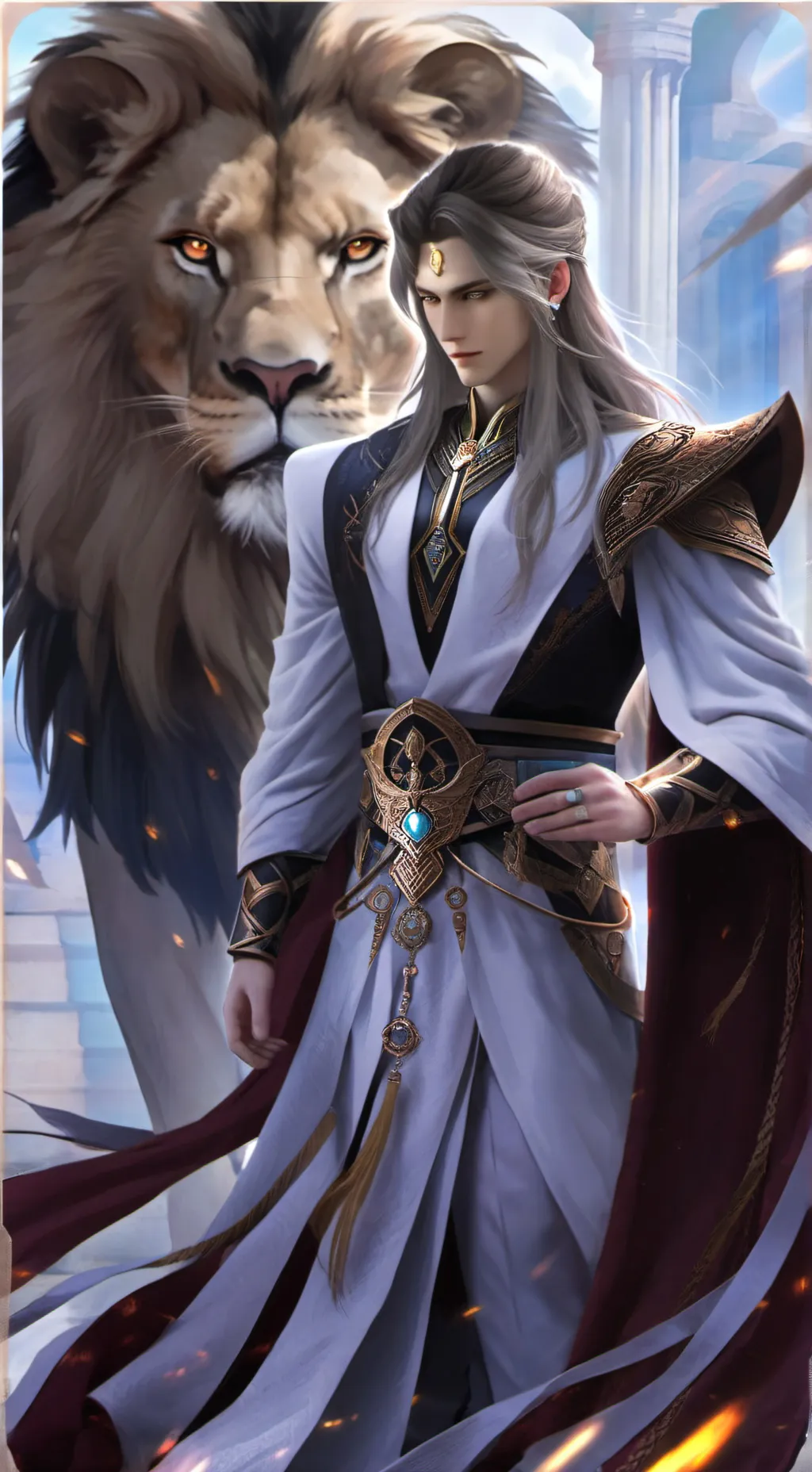 ai character: Leon background