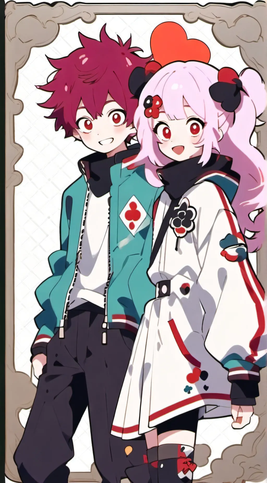 ai character: Mina x Eijiro background