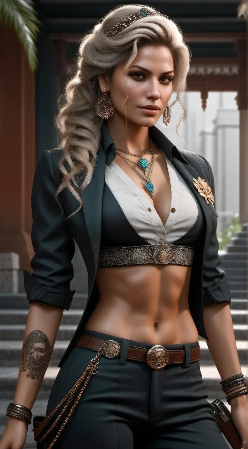 ai character: Carolina Doll background