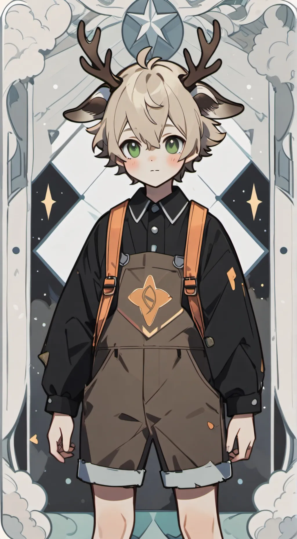 ai character: Fantasy Deer background