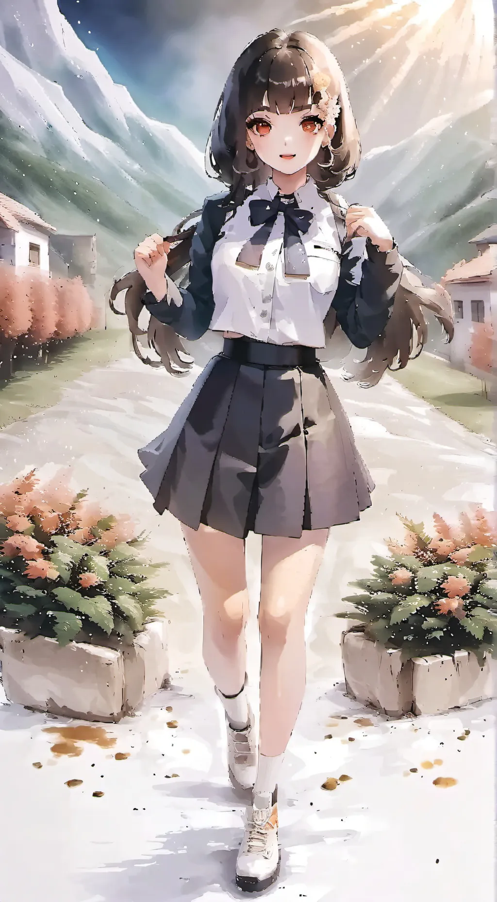 ai character: cristall background