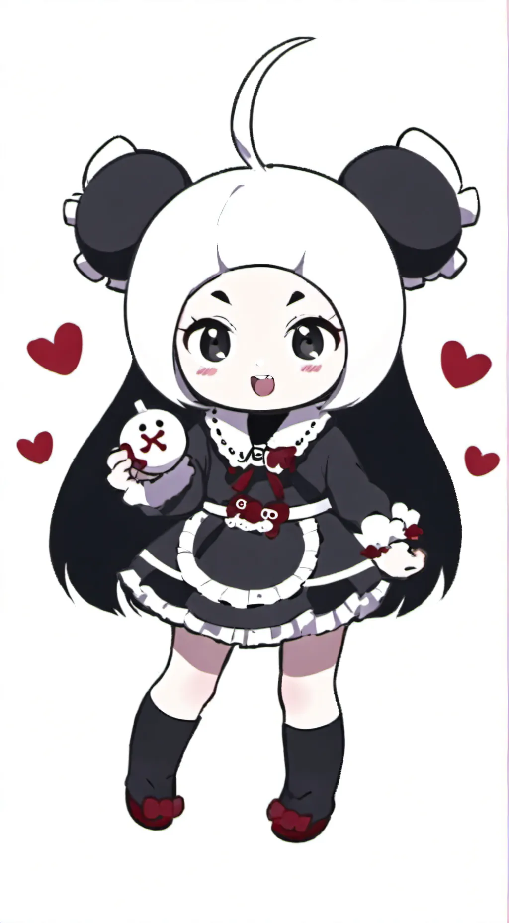 ai character: kuromi  background