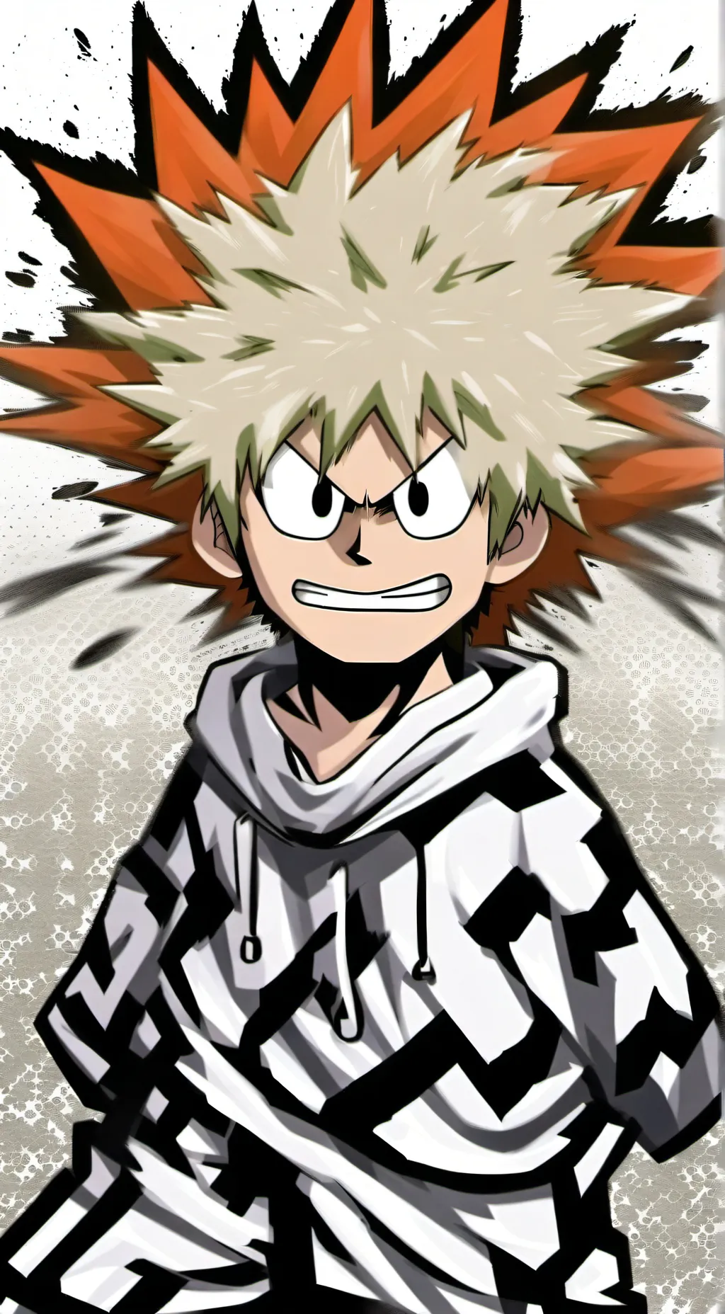 ai character: goofy bakugo background