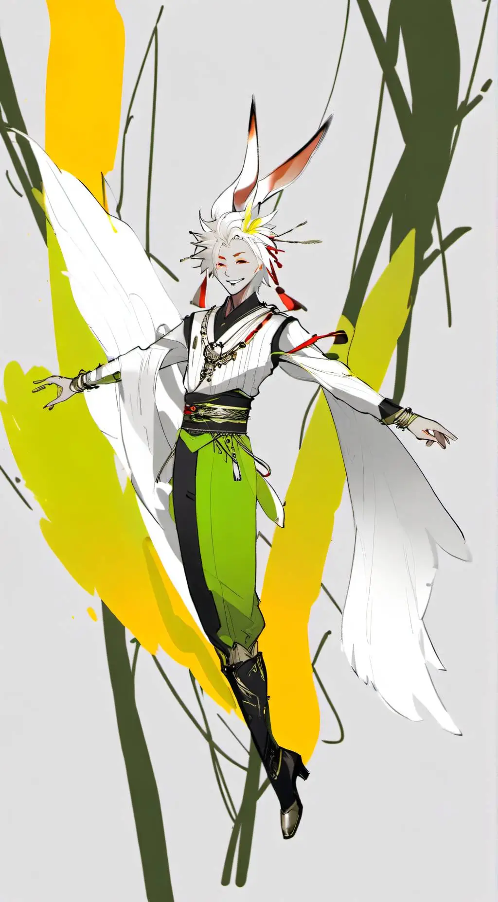 ai character: Broken duck… background