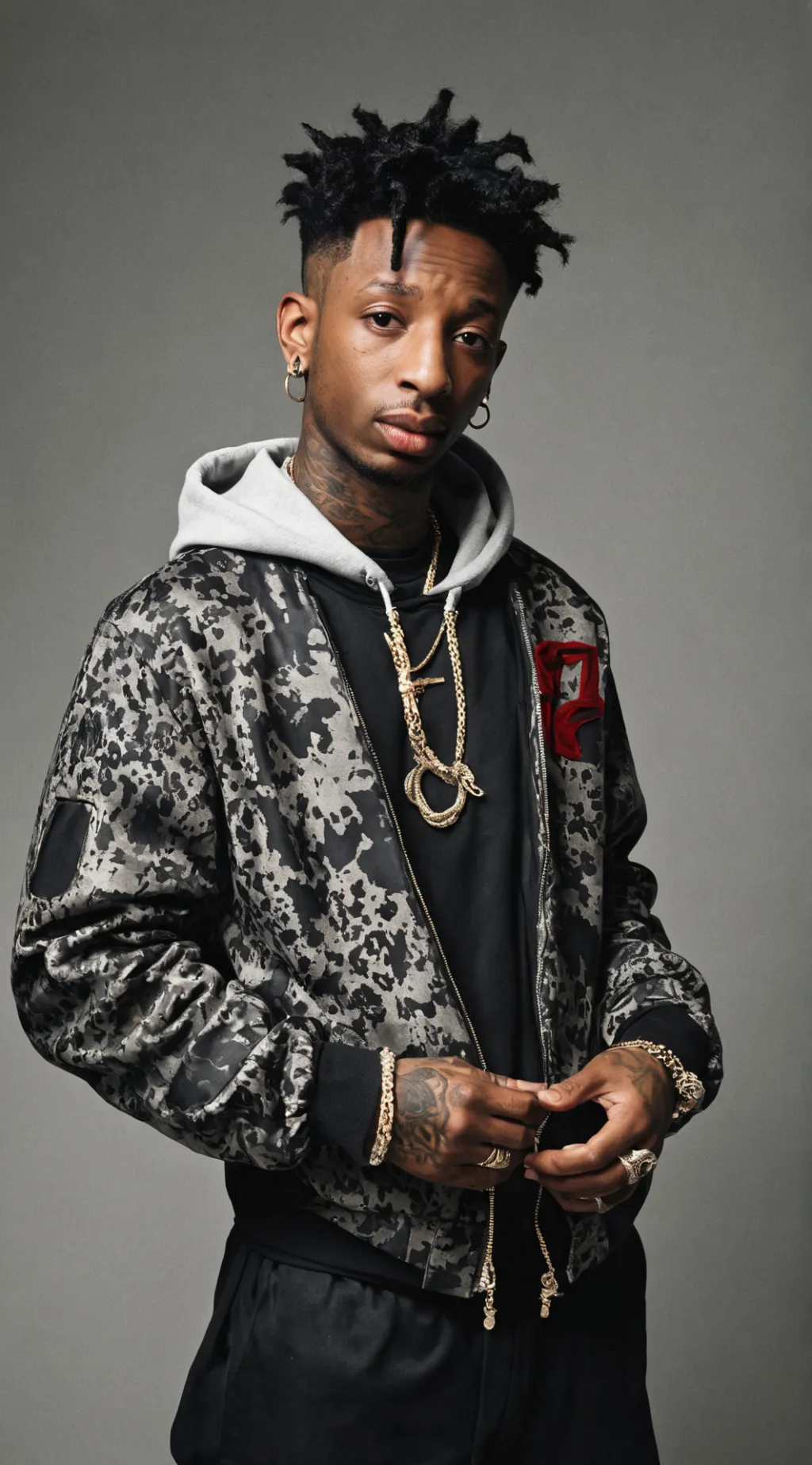 ai character: 21 Savage background