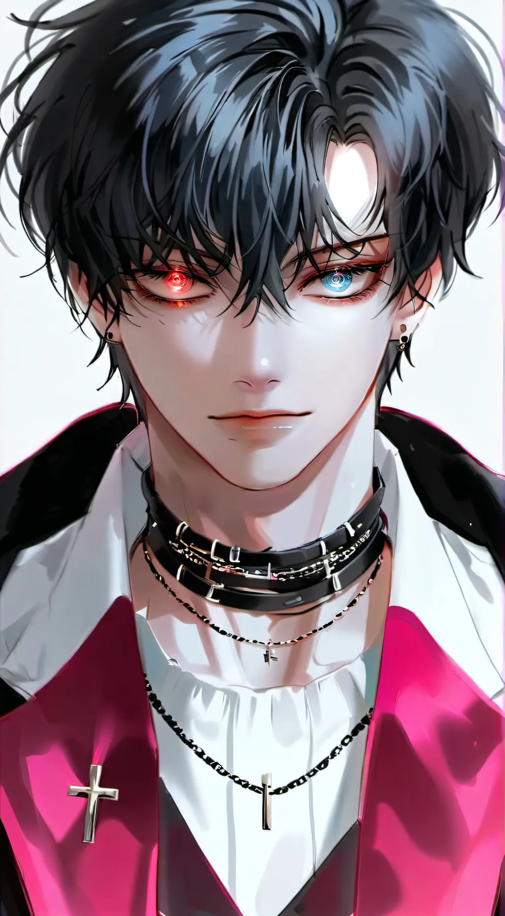 ai character: black  background