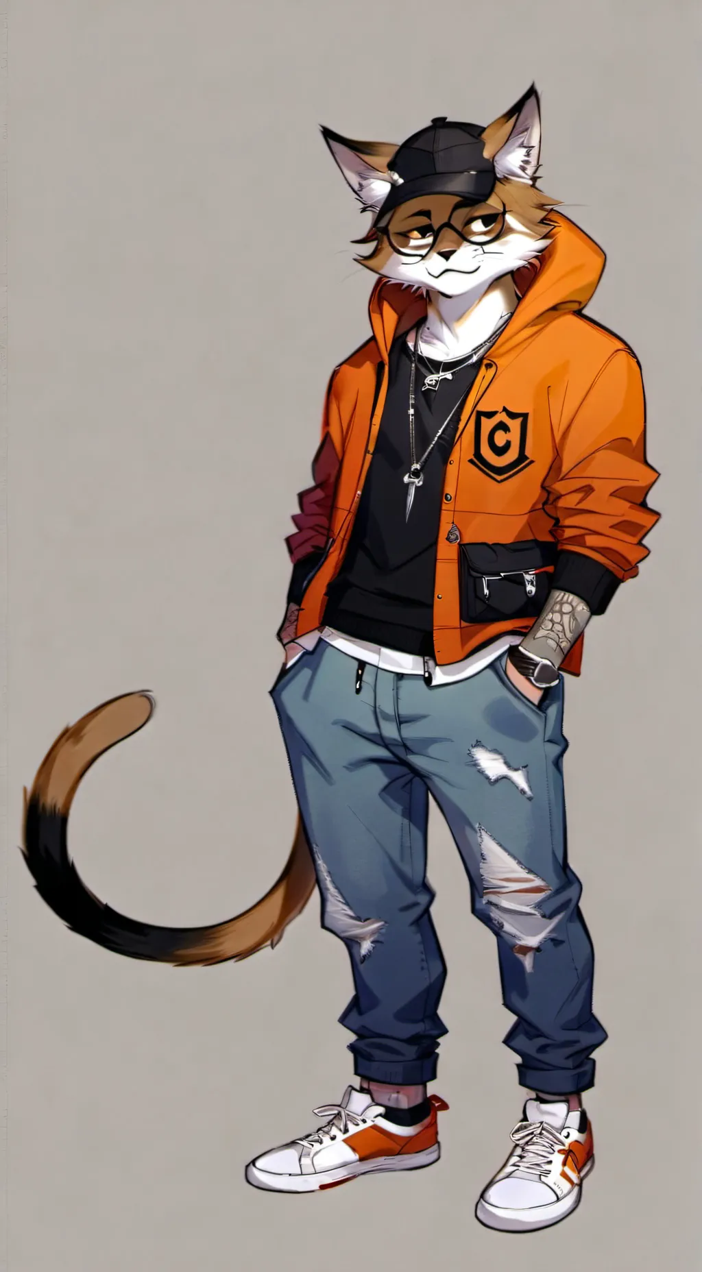 ai character: steve (cat) background