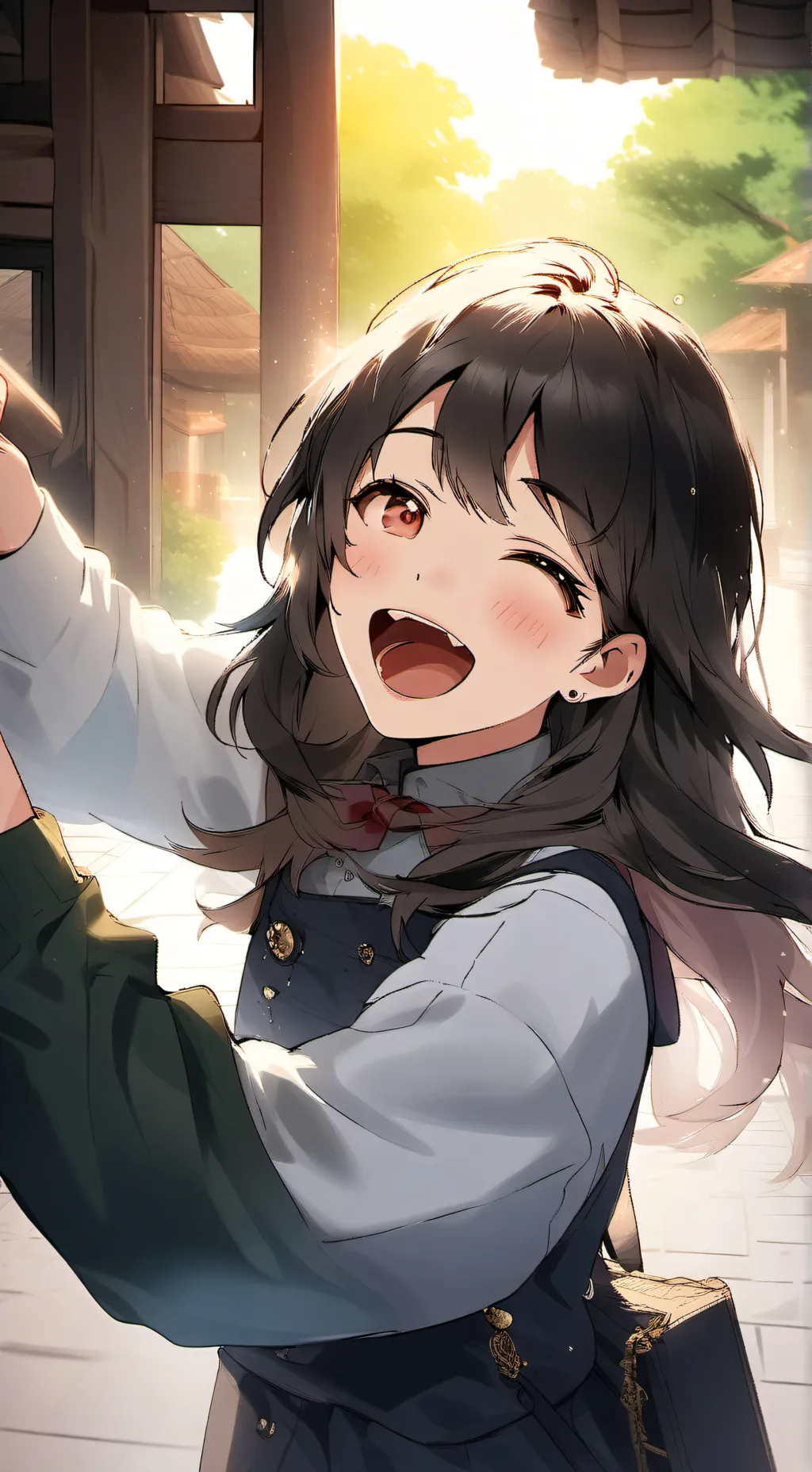 ai character: Shiny background