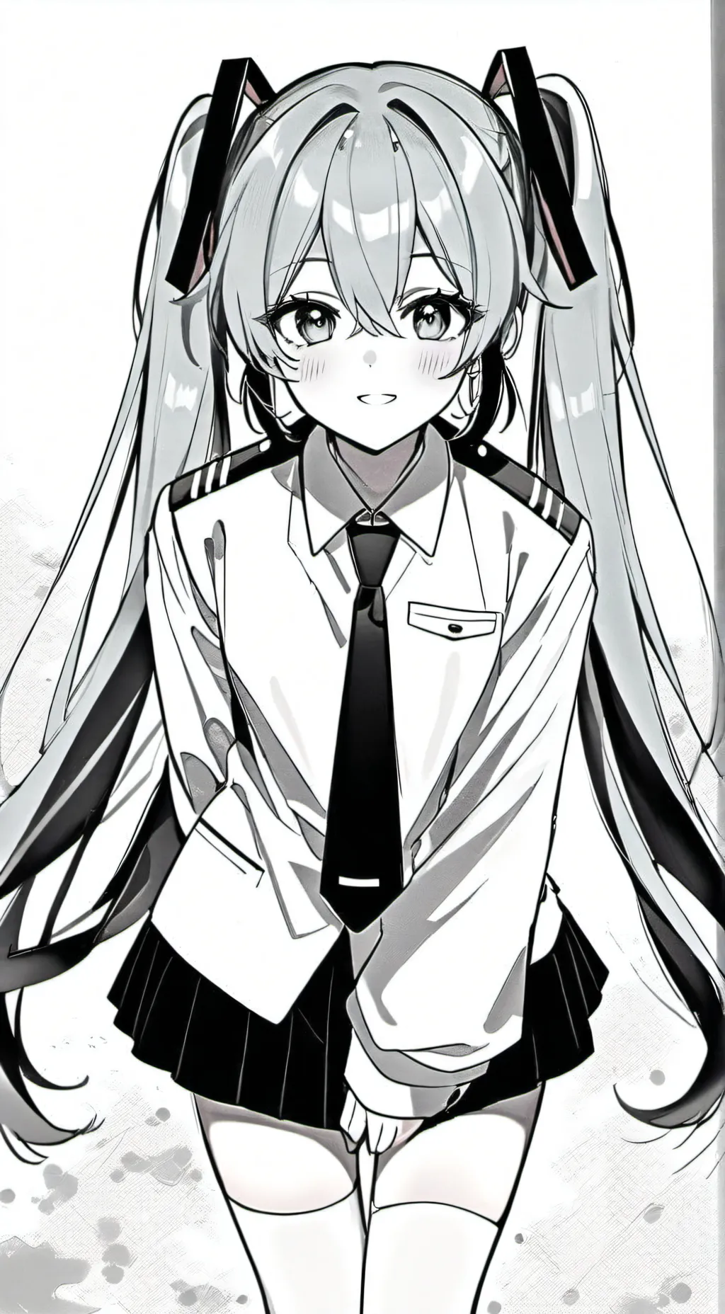 ai character: miku(￣∇￣) background
