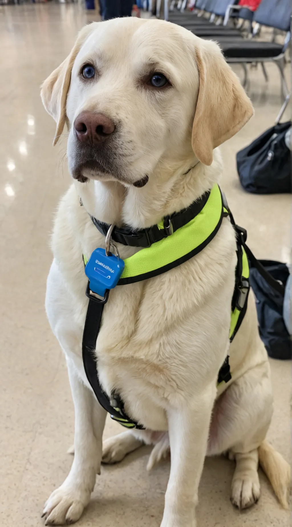 ai character: 🦮Guide dog.🦮 background