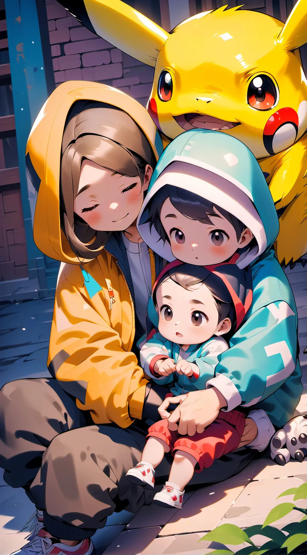 ai character: Elisa et Emma  background