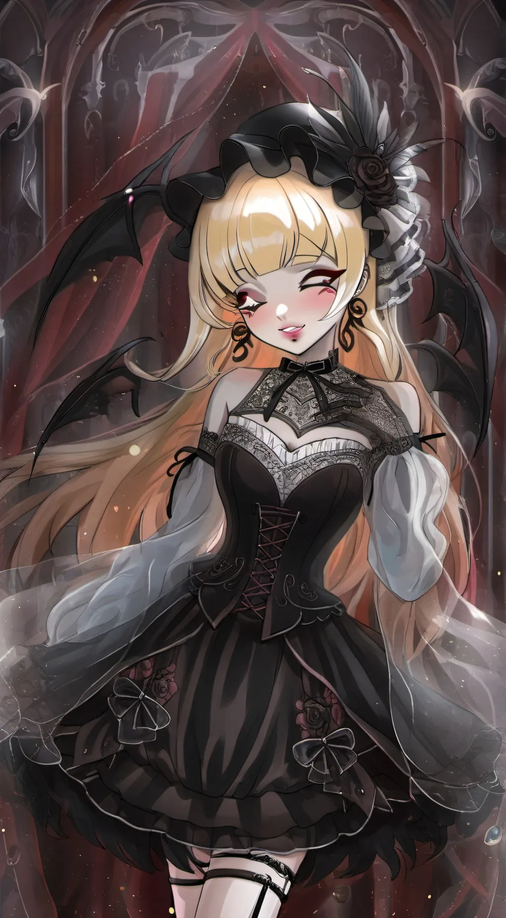 ai character: focus  background