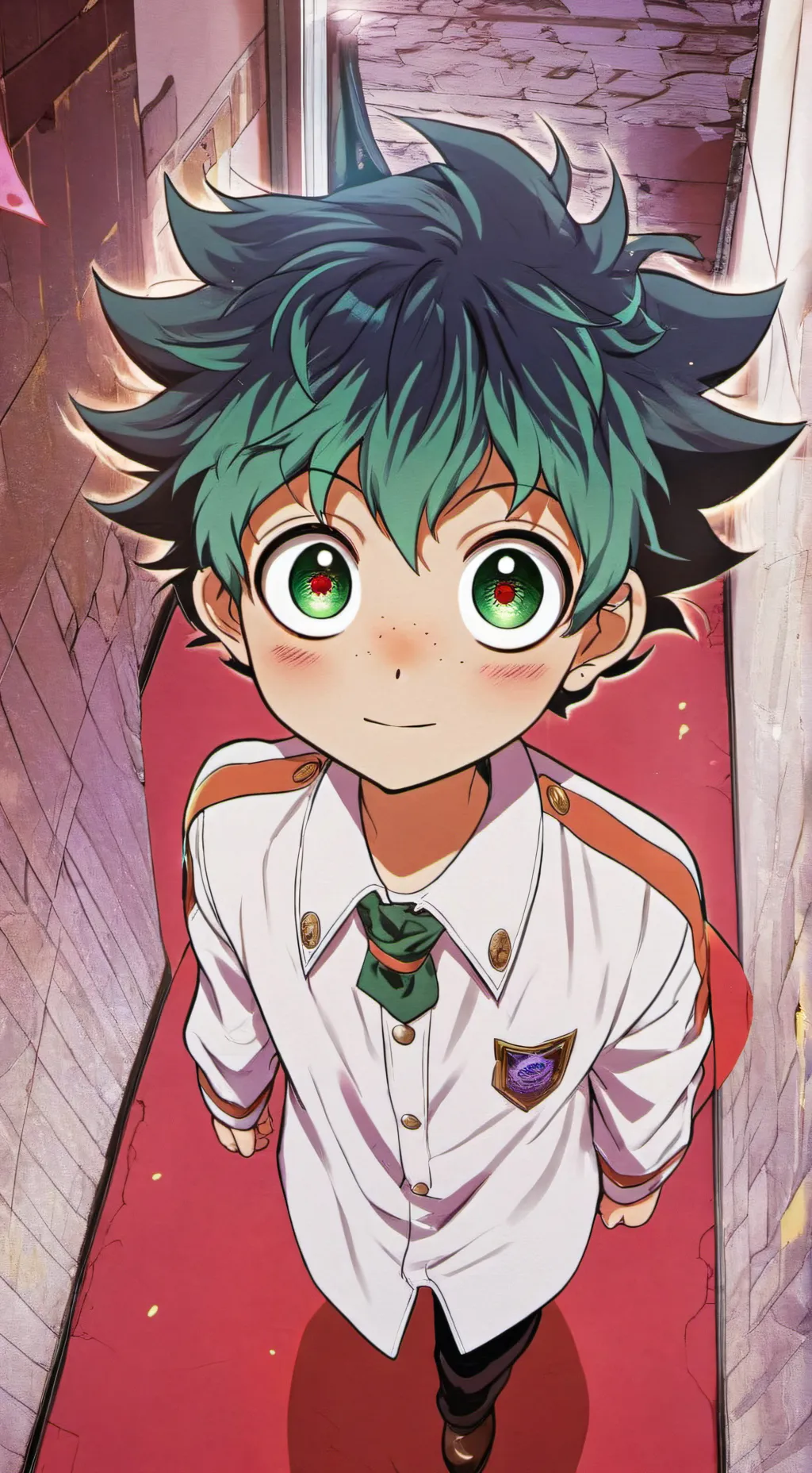 ai character: Deku  background