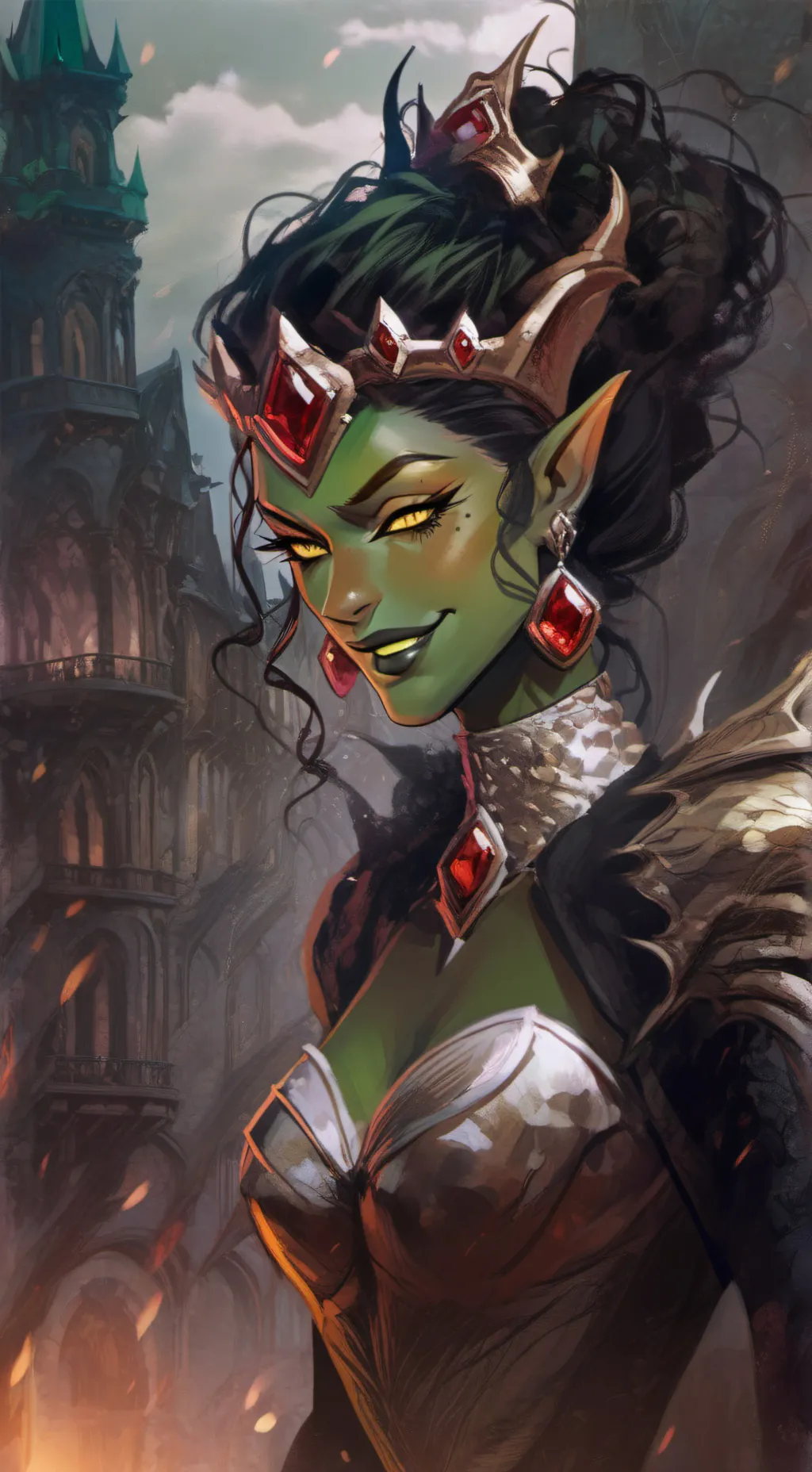 ai character: Queen Misha Zok background