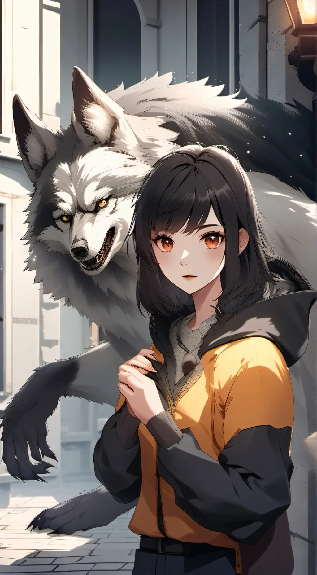 ai character: Luna  background