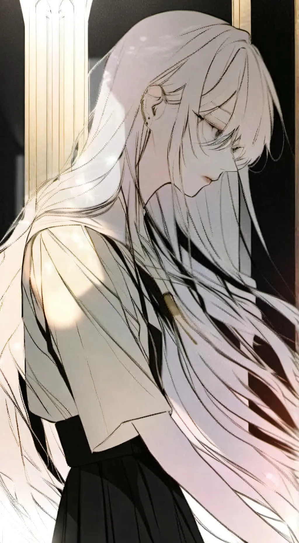 ai character: 。Iris 。 background