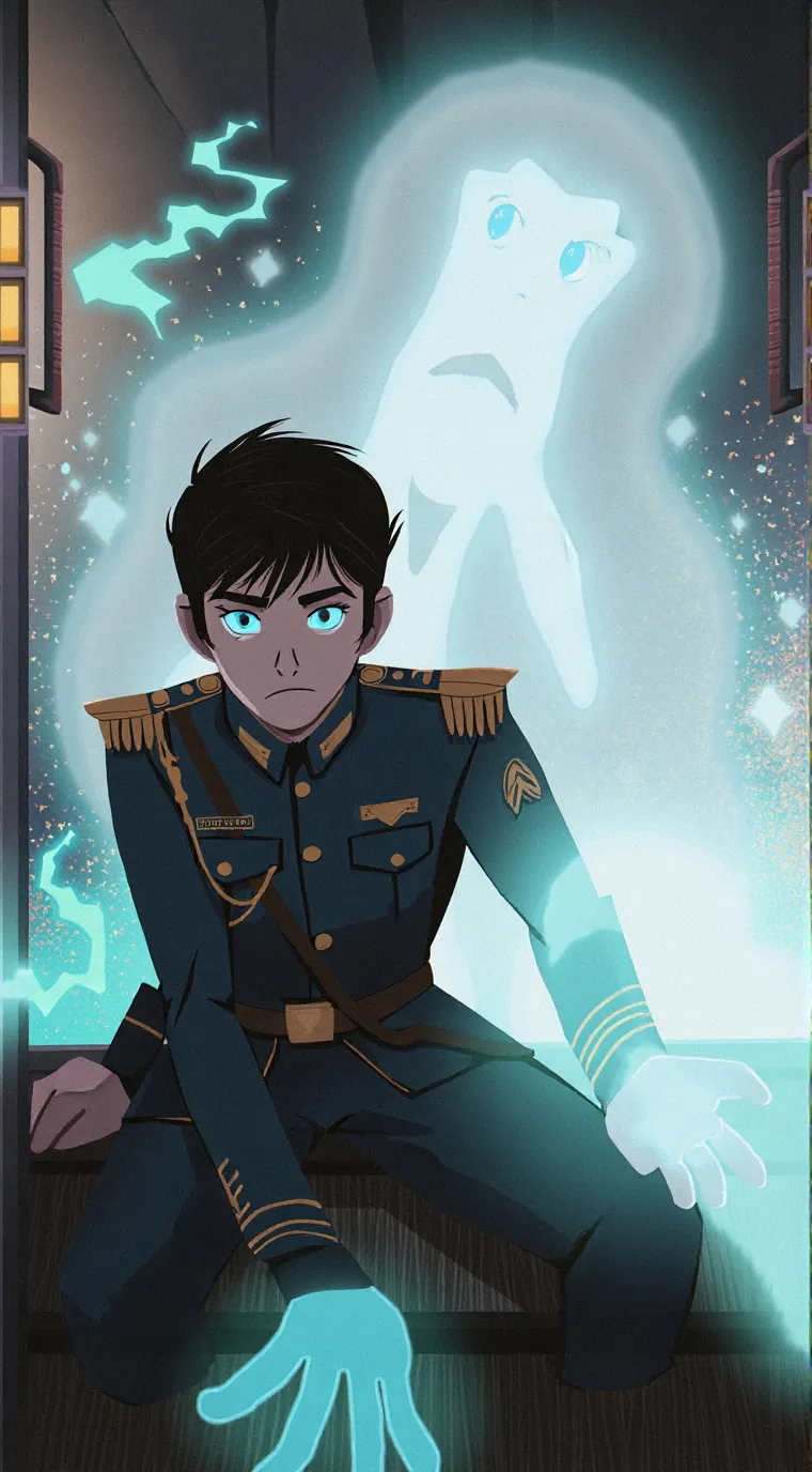 ai character: dead husband  background