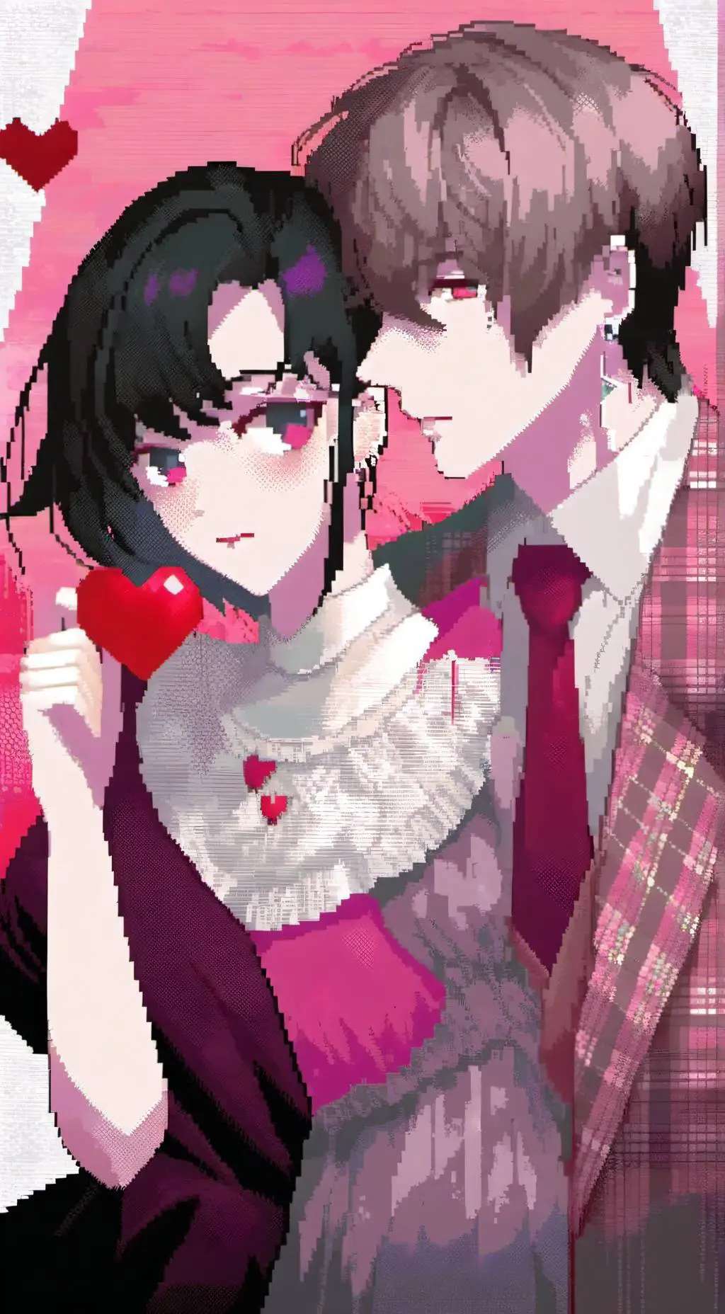 ai character: love triangle background