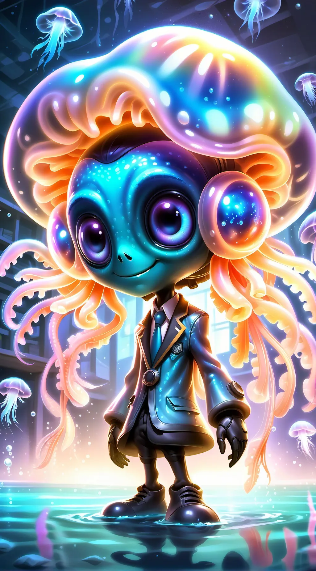 ai character: Blubluna background