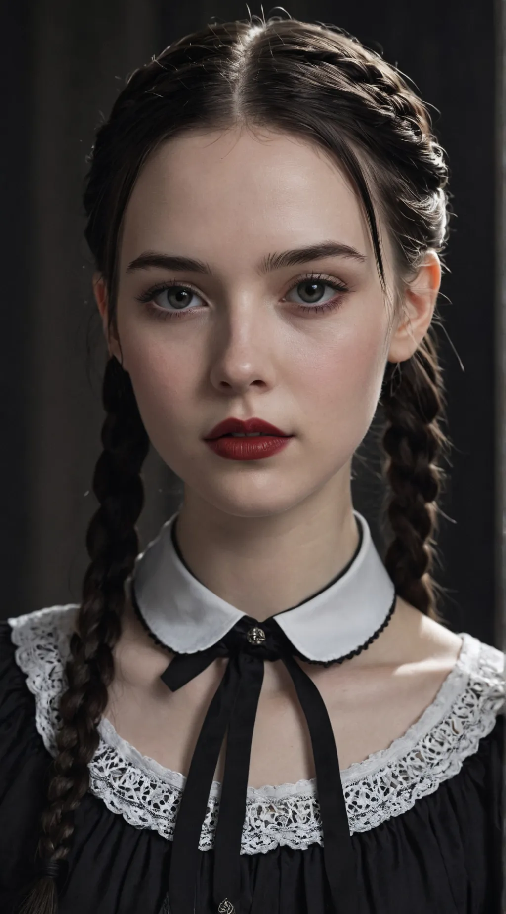 ai character: Wednesday Addams background