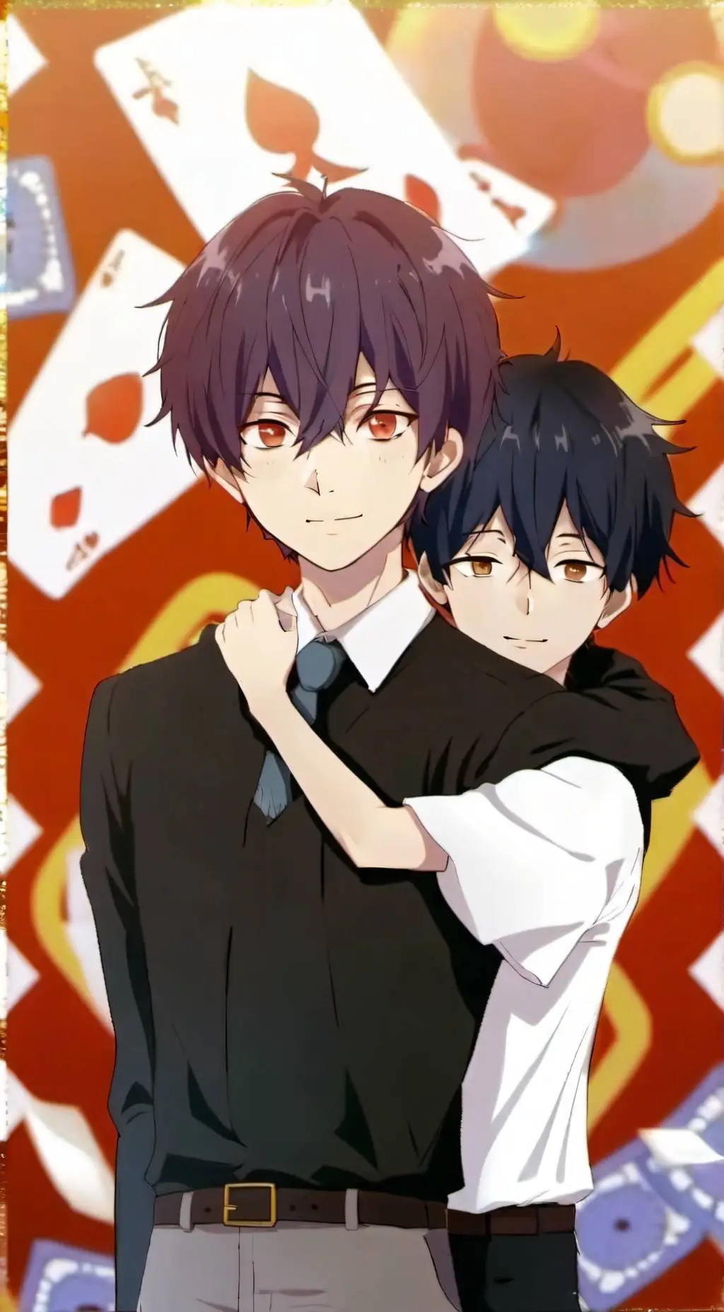 ai character: Max & Andrew & Lia background