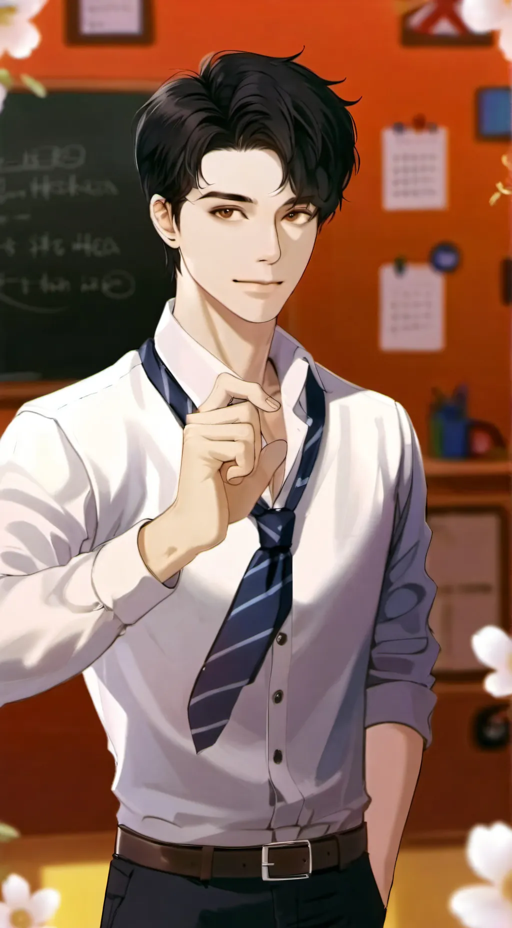 ai character: Adam Philips  background