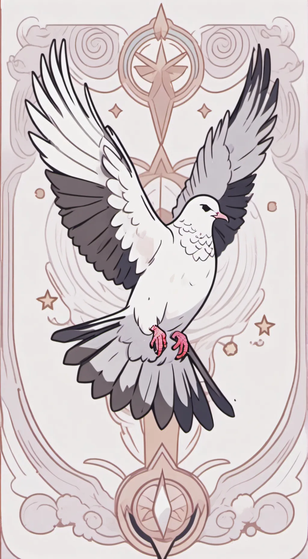 ai character: storks  background