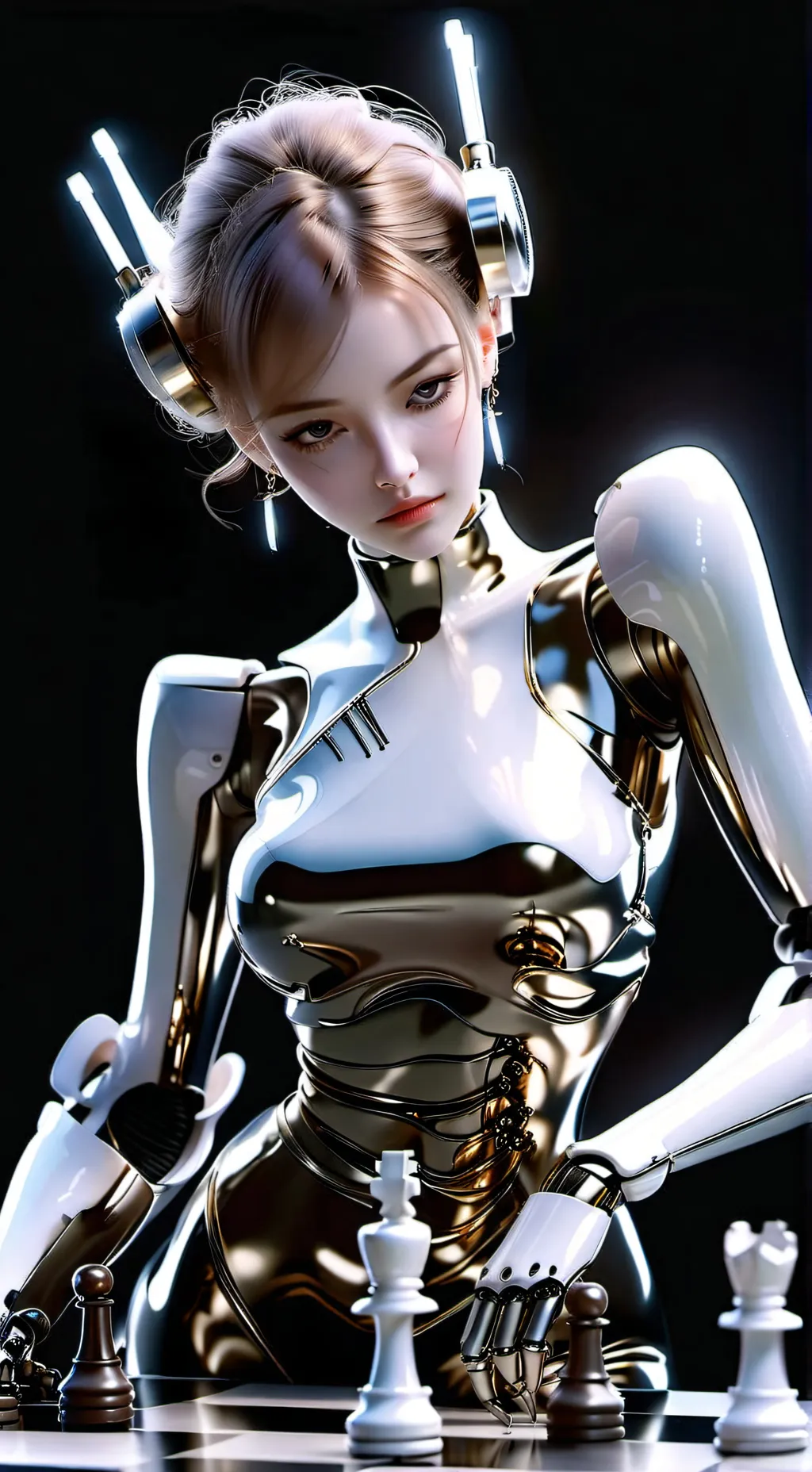 ai character: Chess Queen  background