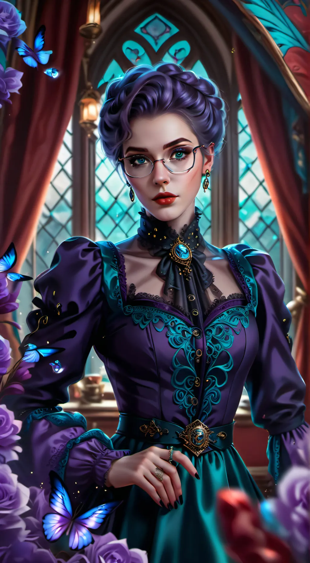 ai character: Mystery Rose background
