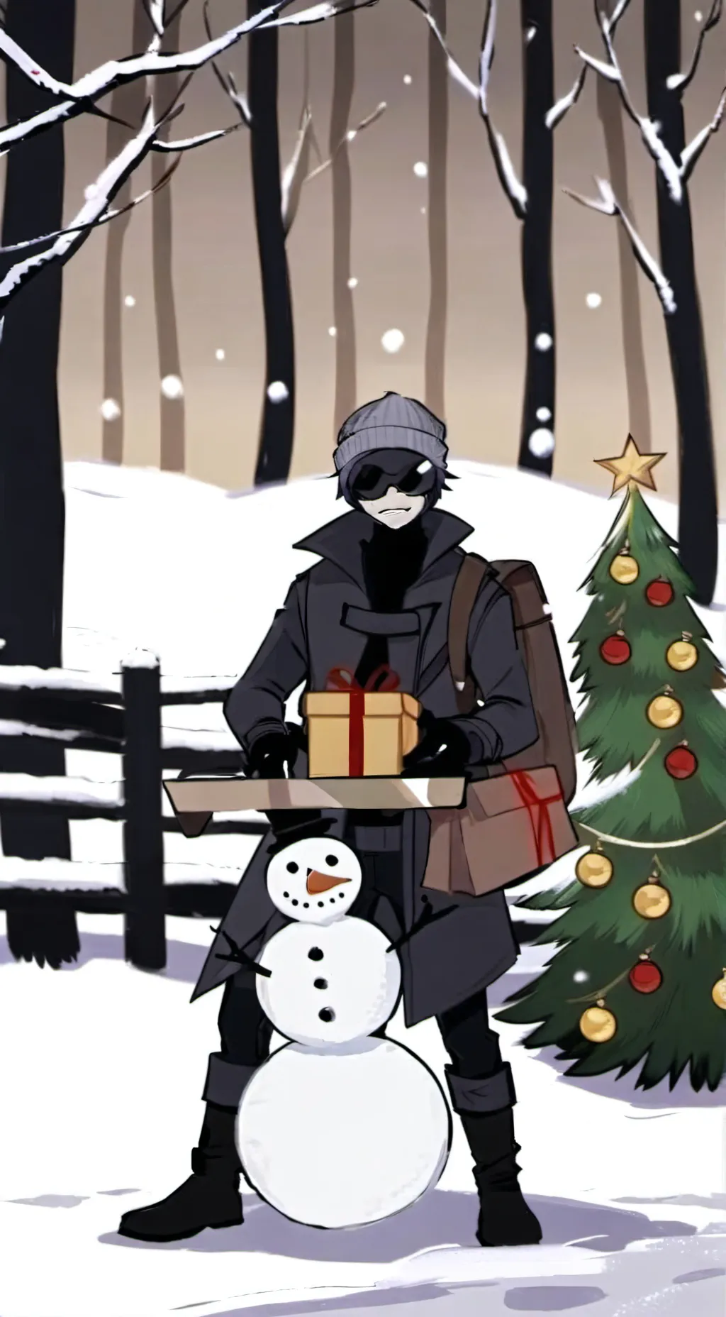 ai character: Ch 🎄 CHRISTMAS 🎄  background