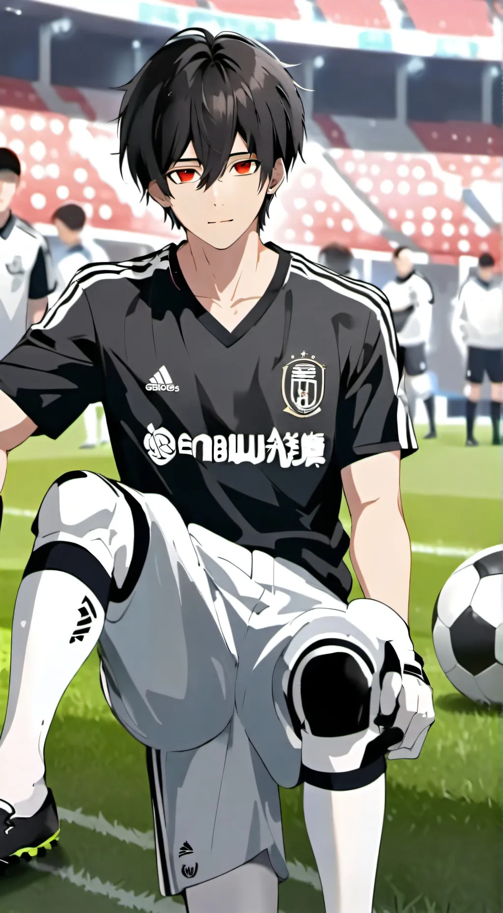 ai character: Football players background