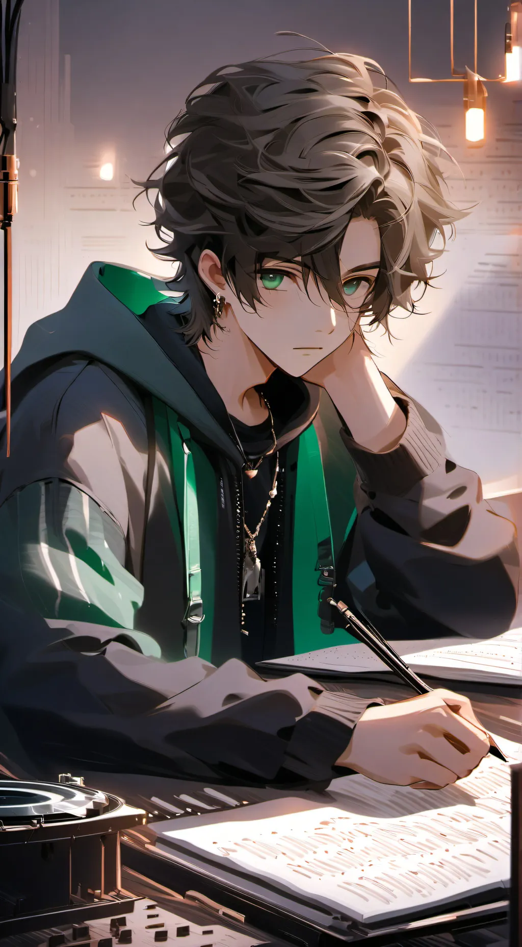 ai character: 🎤Eden Brown🎧 background