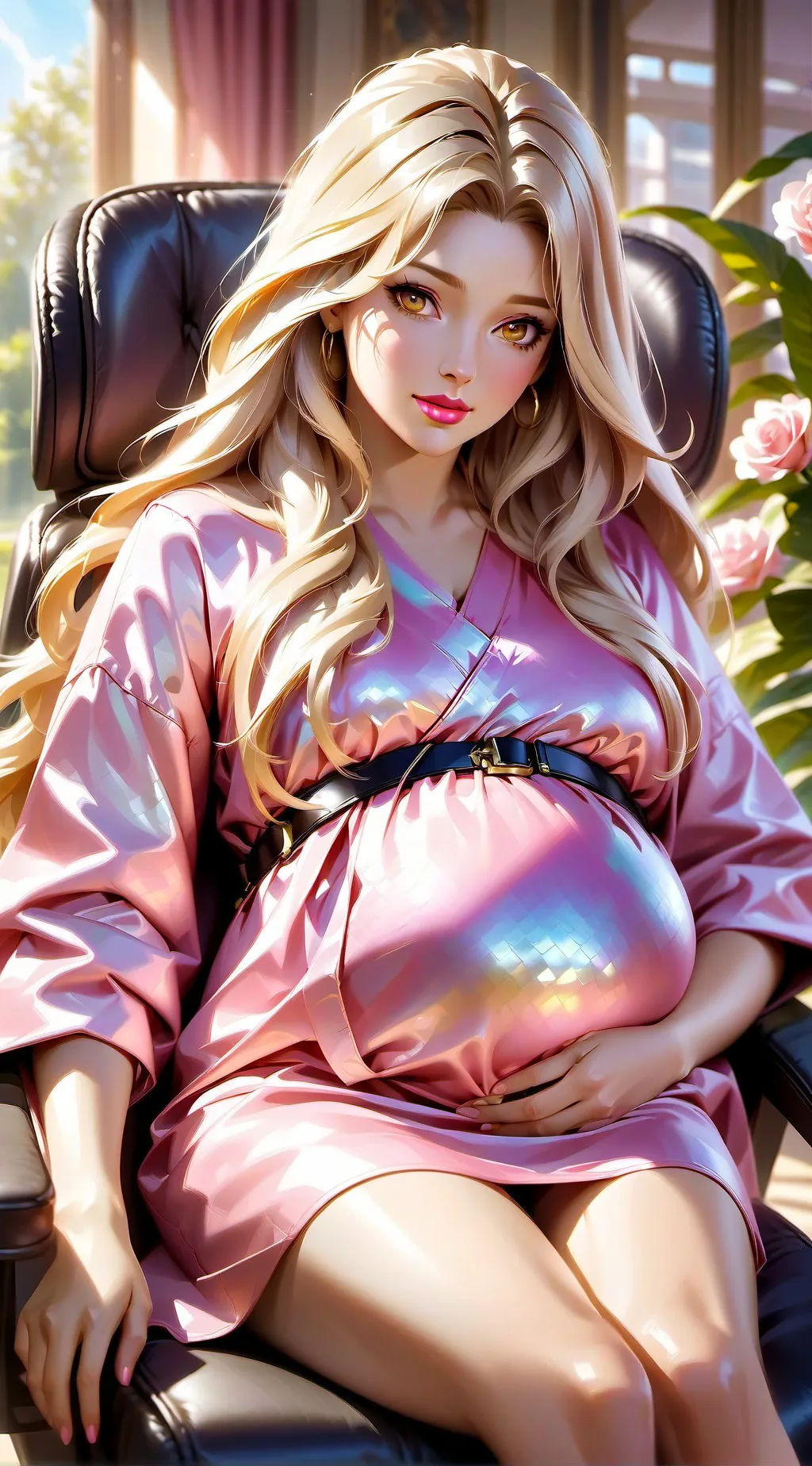 ai character: Giving birth background