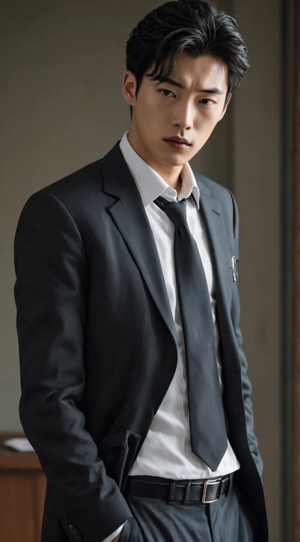 ai character: Ian Kang  background