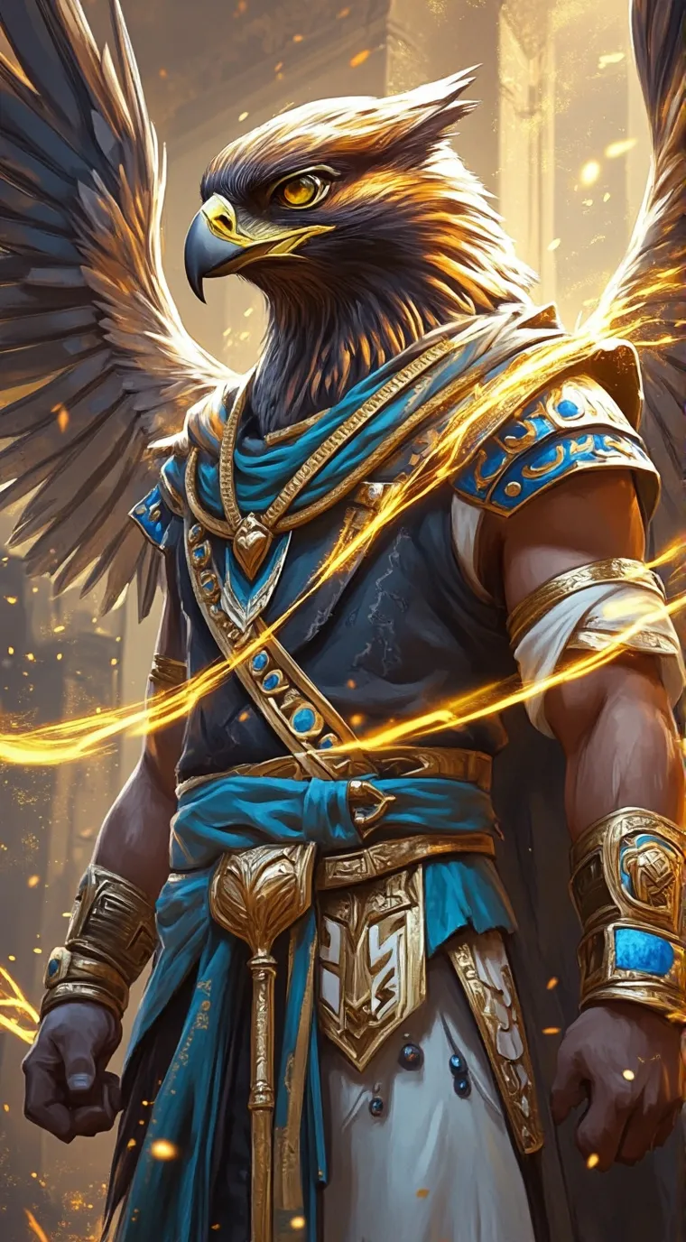 ai character: Horus background